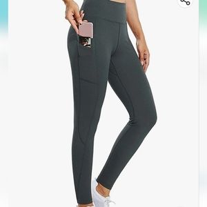 BALEAF Women's Fleece Lined Water Resistant Legging High Waisted Thermal Winter